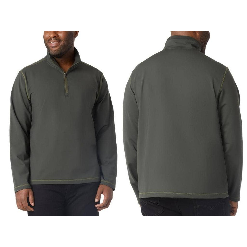 32 DEGREES Men’s Heat Tech ¼ Zip pullover, green